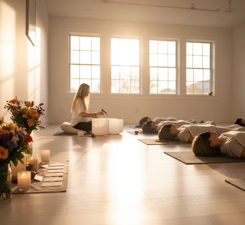 Sound healing session