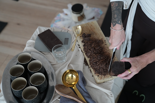 GROUP Yoga, Sound Bath & Cacao ceremony session. Next group sessions in October