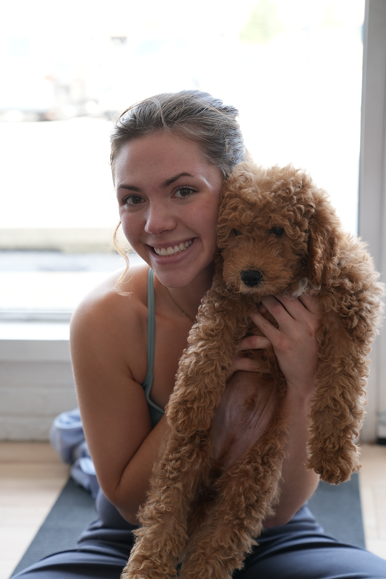 Puppy yoga every Saturday
