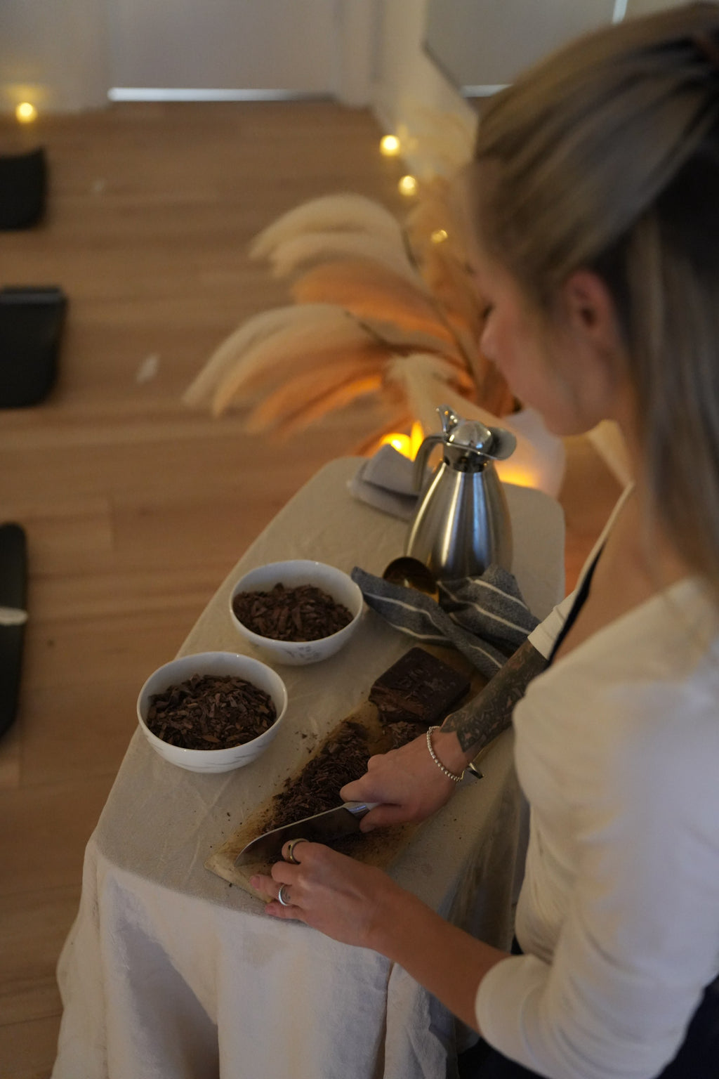 GROUP Yoga, Sound Bath & Cacao ceremony session. Next group sessions in October