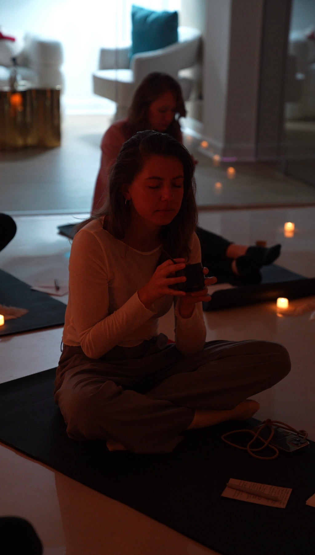 GROUP Yoga, Sound Bath & Cacao ceremony session. Next group sessions in October